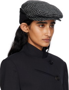 OPEN YY Black & Gray Harris Tweed Bicycle Foldable Cap