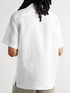 Frescobol Carioca - Angelo Camp-Collar Linen Shirt - White