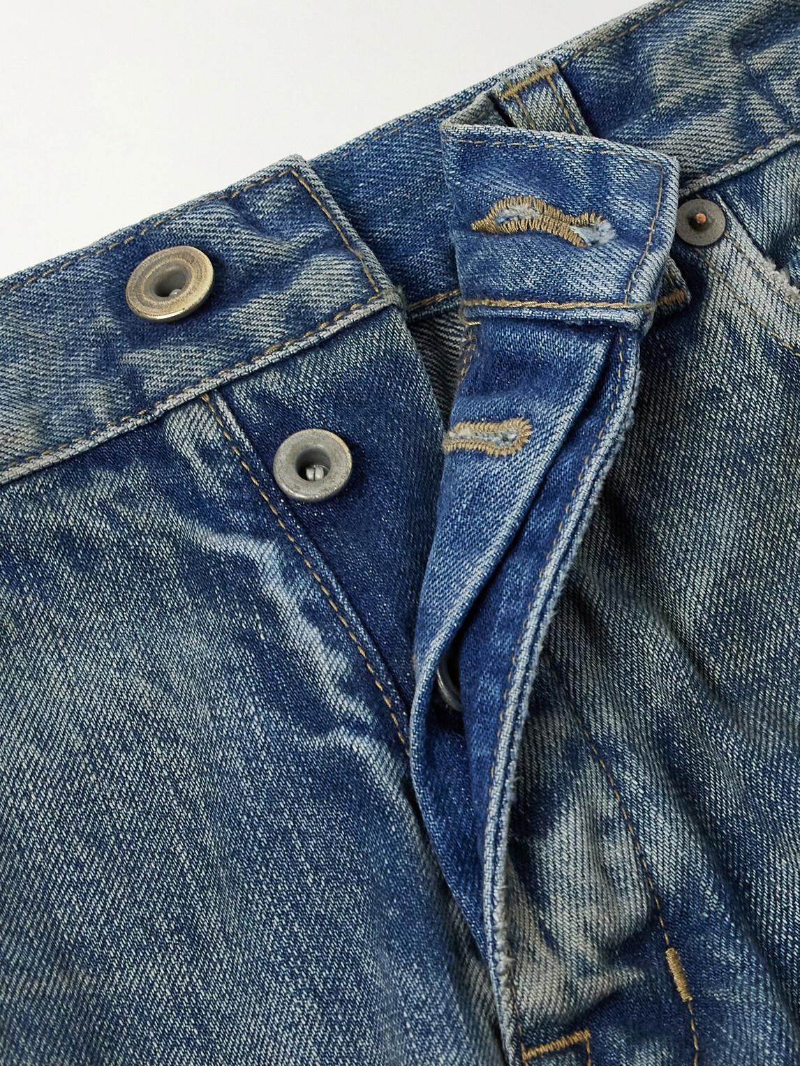 DRKSHDW by Rick Owens - Kurdt Straight-Leg Distressed Jeans - Blue