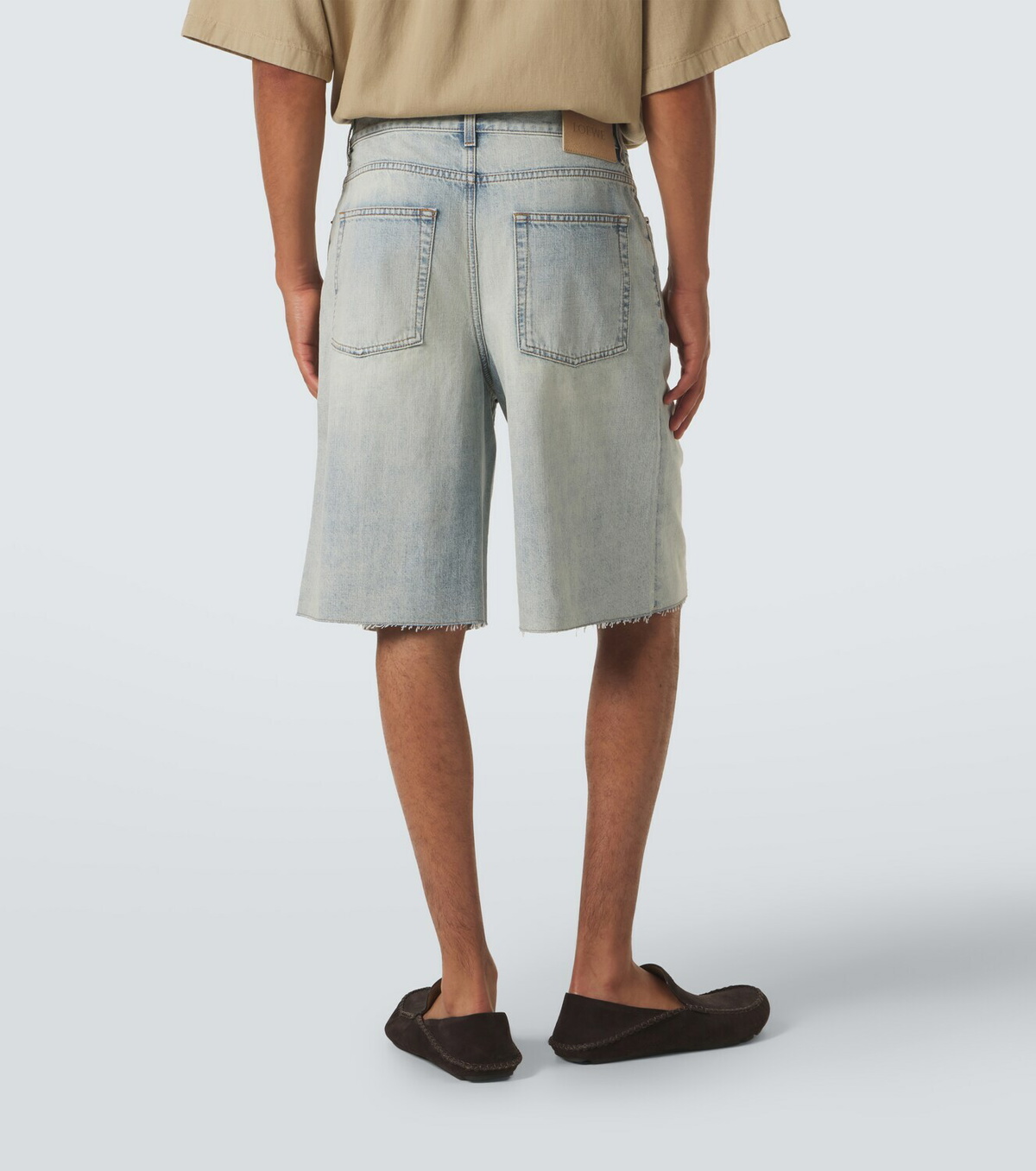 Loewe Anagram denim shorts