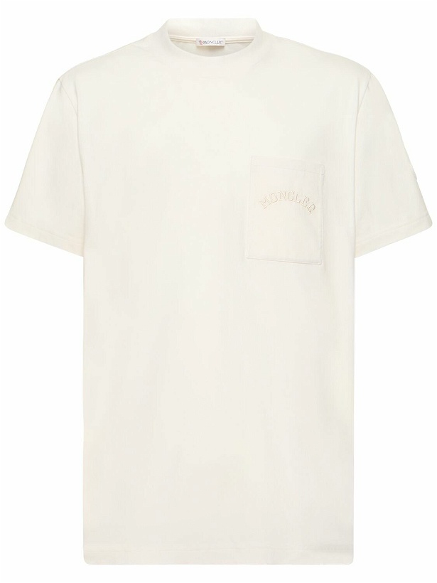 Photo: MONCLER - Frosted Cotton Jersey T-shirt