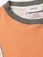 Rhude - McClaren Printed Cotton-Jersey T-Shirt - Orange