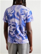 Stockholm Surfboard Club - Alko Skull Printed Organic Cotton-Jersey T-Shirt - Blue