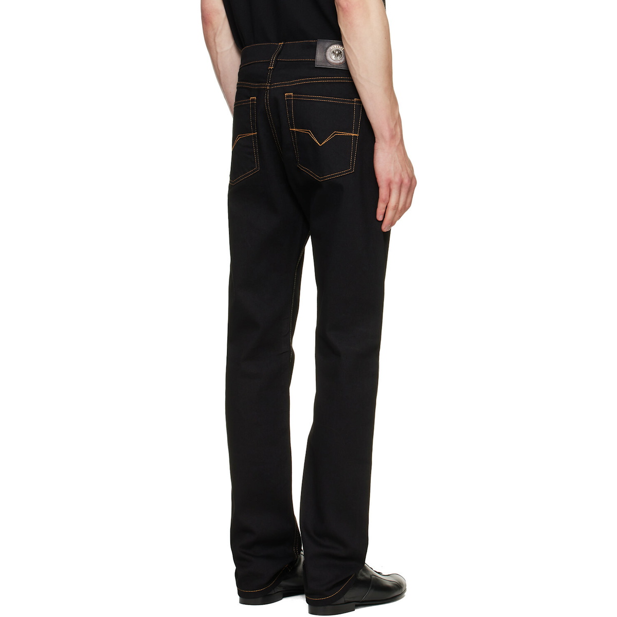 Versace Black Tapered Jeans
