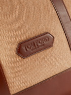 TOM FORD - Leather-Trimmed Canvas Tote Bag