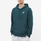 New Balance Men's NB Essentials Embroidered Hoody in Teal