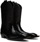 Martine Rose Black Cowboy Boots