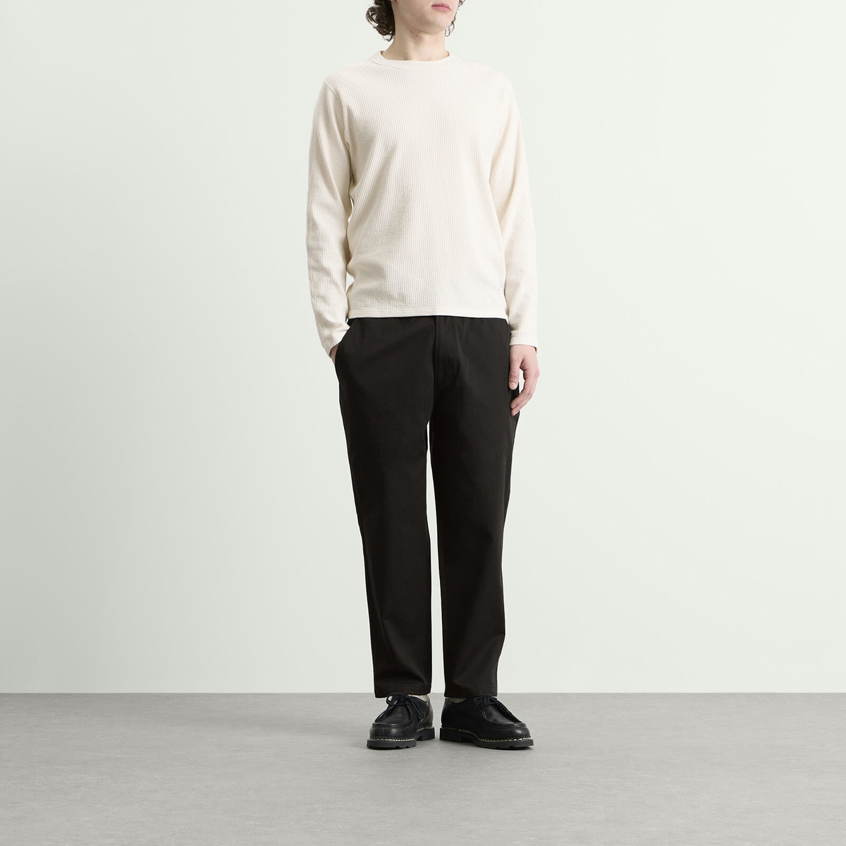 Universal Works Men's Twill Hi Water Trousers in Black