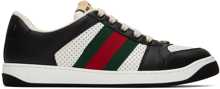 Photo: Gucci Black & White Screener Sneakers