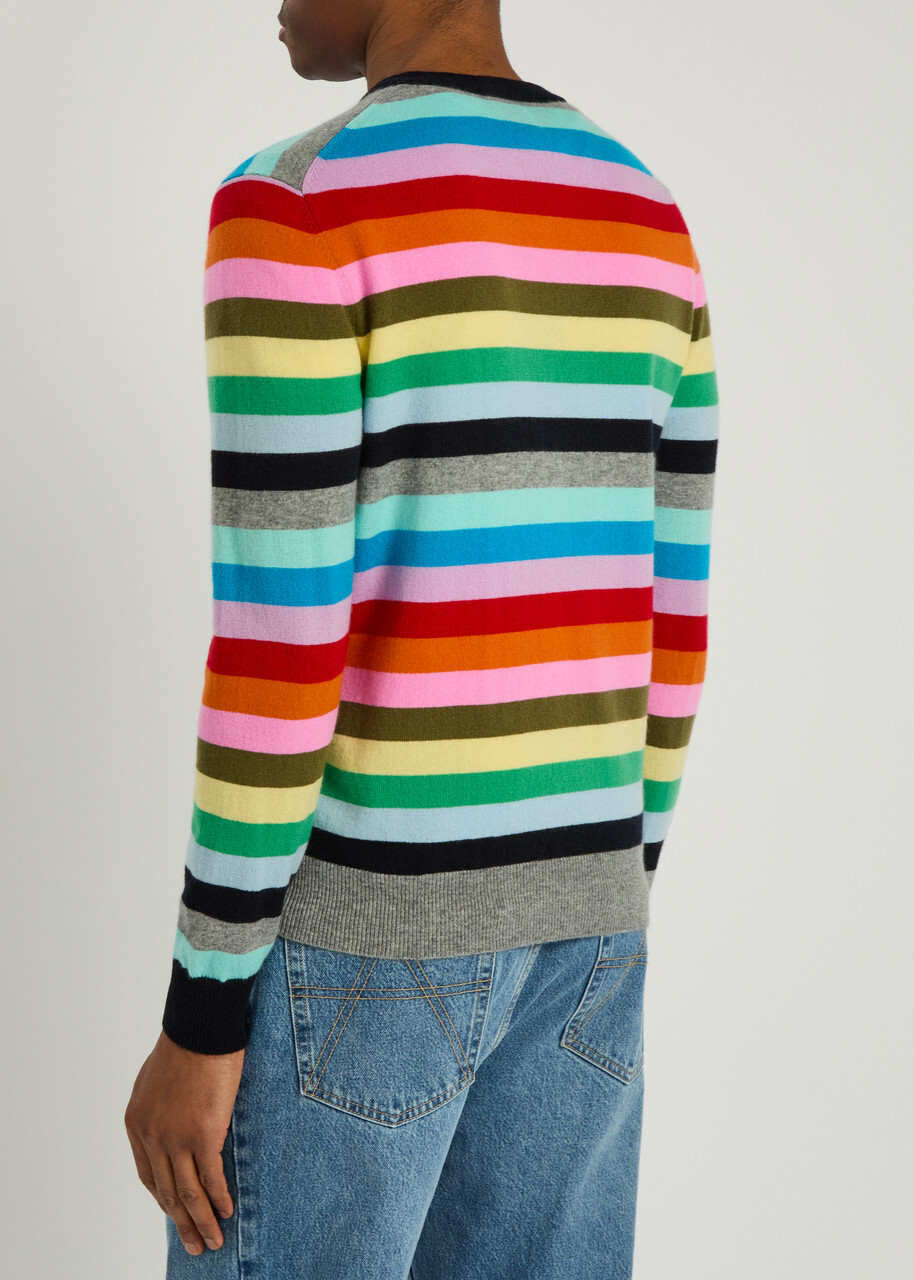 Allude Striped Cashmere Jumper Multicoloured 1