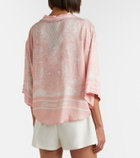 Balmain Printed twill pajama shirt