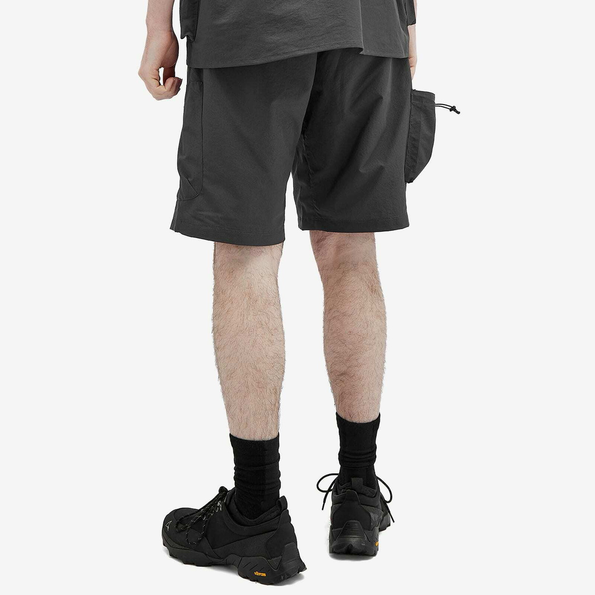 Nanga Men's Dot Air Utility Pocket Cargo Shorts in Black