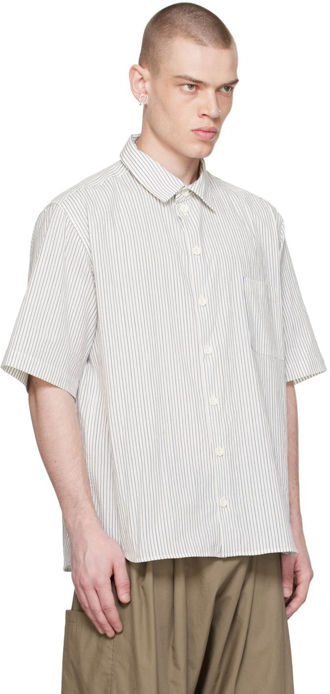 XENIA TELUNTS White Stripe Daily Shirt