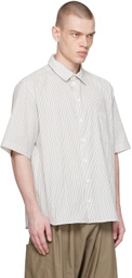 XENIA TELUNTS White Stripe Daily Shirt