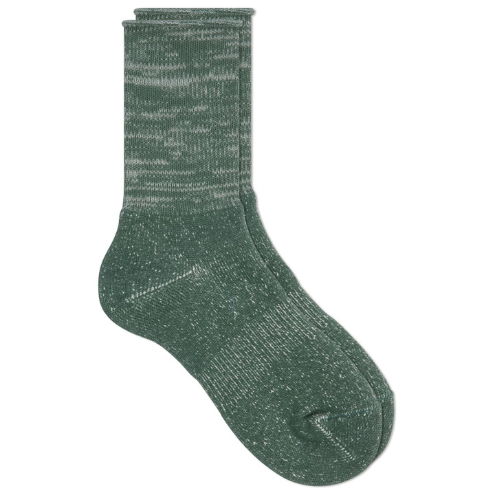 Photo: RoToTo Washi Pile Crew Socks in Green