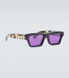 Jacques Marie Mage x Haider Ackermann Melchior rectangular sunglasses