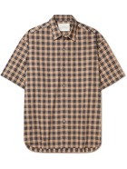 Studio Nicholson - Sorono Oversized Checked Cotton- Poplin Shirt - Brown