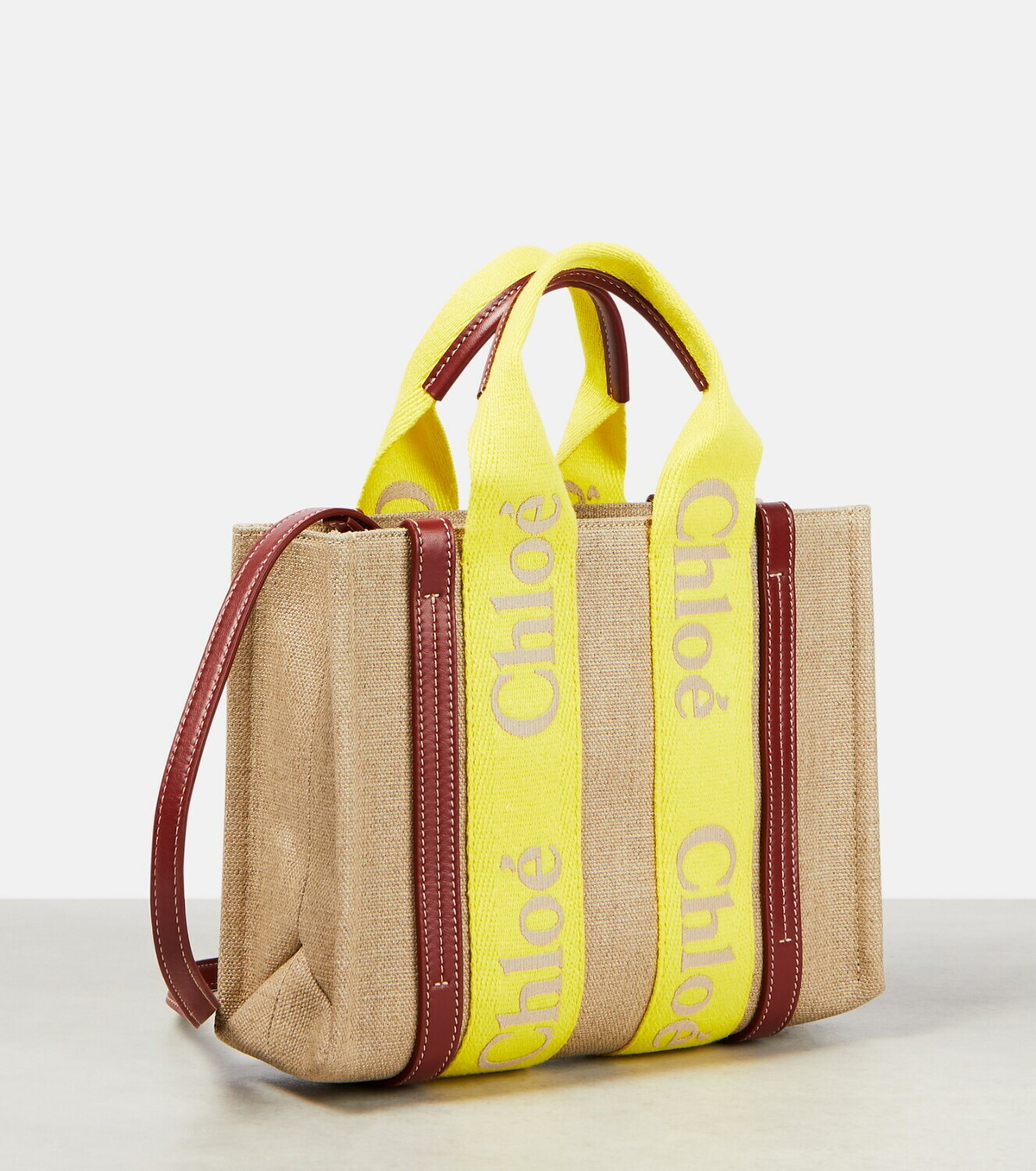 Chloe Woody Small canvas tote bag Chloe