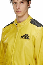 Diesel Biker jacket in perforated leather - Leather jackets - Unisex - Yellow