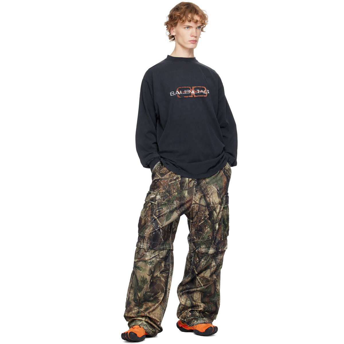 Balenciaga Black 'BB' Stencil T-shirt