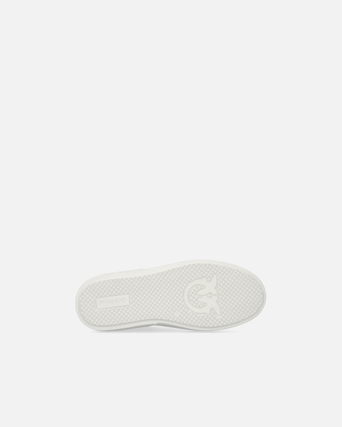 Pinko Leather Sneakers With Platform Sole Milk White