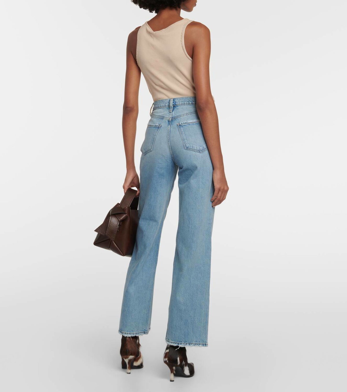 【関税込み】FRAME ブルー Le Jane Wide Leg ジーンズ Frame - Le Jane Wide Leg Denim in Ziggy – Blond Genius