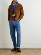 Drake's - A-2 Suede Jacket - Brown