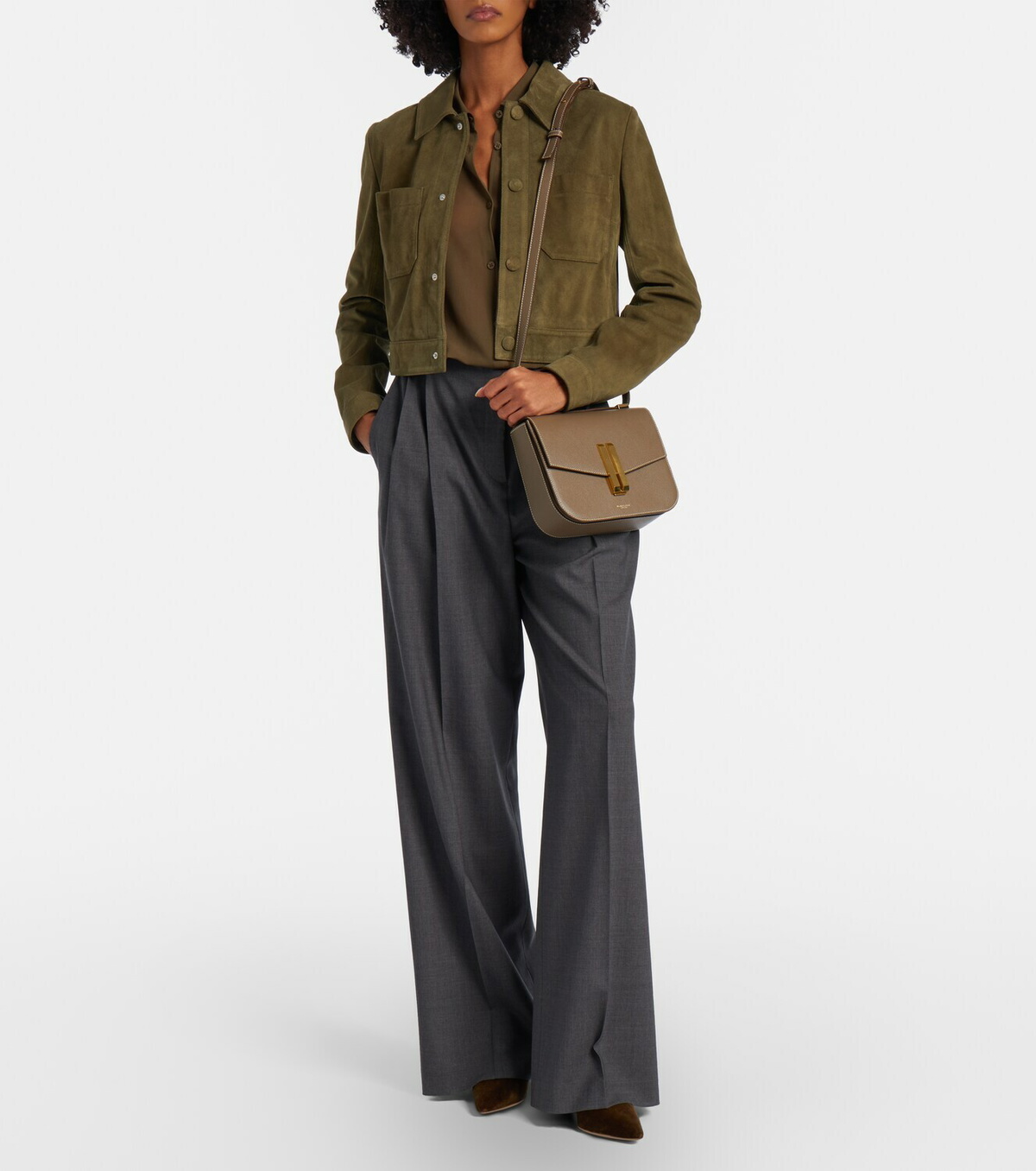 DeMellier Vancouver leather shoulder bag