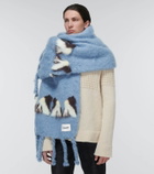 Jil Sander Mohair and wool-blend scarf