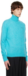 Botter Blue Embroidered Turtleneck