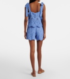 Poupette St Barth Broderie anglaise cotton shorts