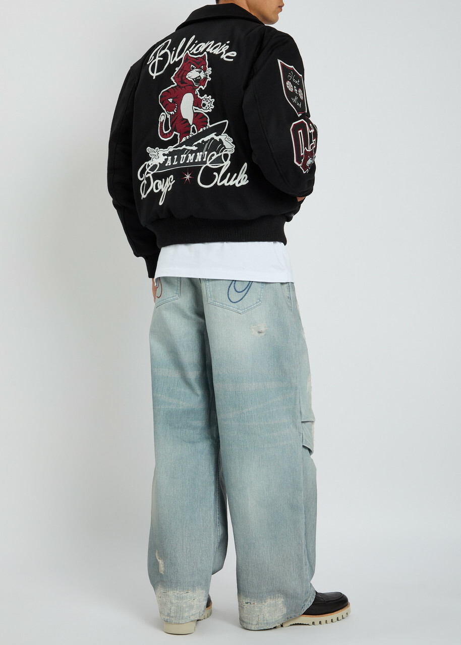 Billionaire Boys Club Alumni Wool-blend Varsity Jacket Black