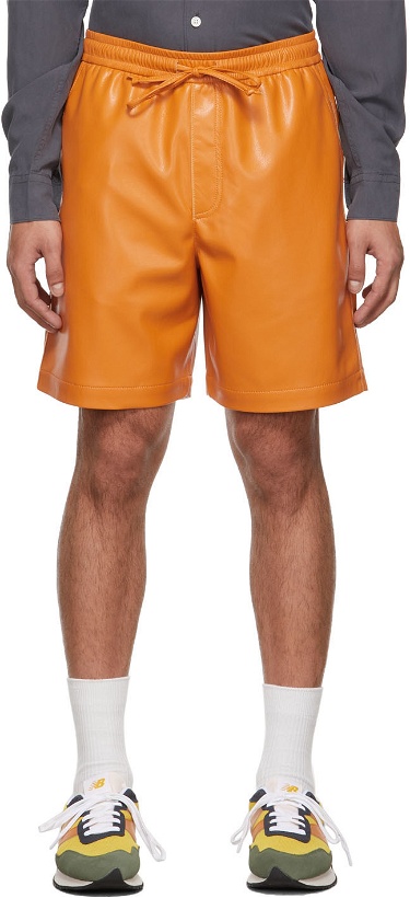 Photo: Nanushka Orange Doxxi Shorts