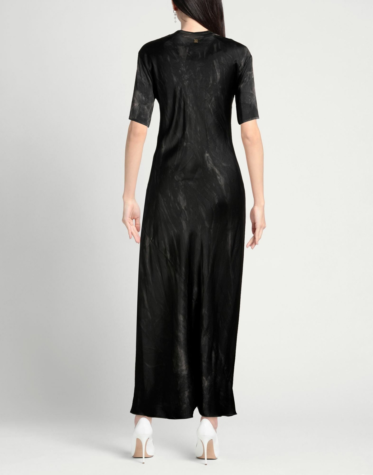 Manila Grace Womens Maxi dress Charcoal