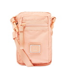 Acne Studios Men's Arvel Plaque Face Cross Body Bag in Peach Orange