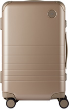 Monos Beige Hybrid Carry-On Suitcase
