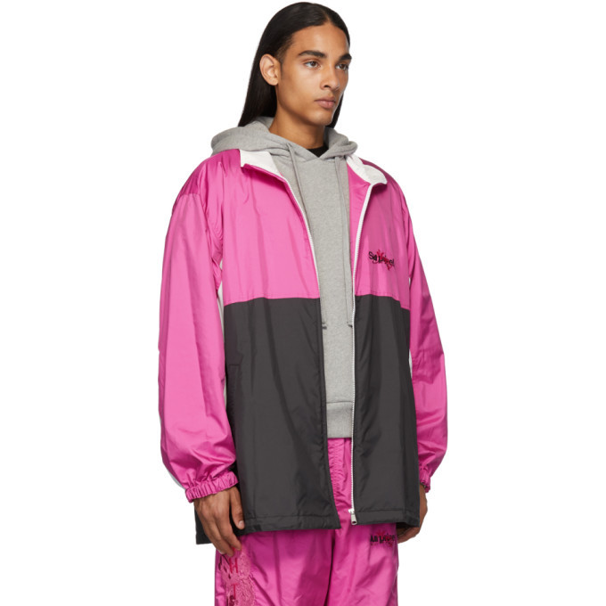 Doublet Pink Chaos Embroidery Track Jacket Doublet