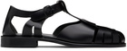 HEREU Black Pesca Sandals