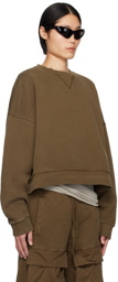 Entire Studios Brown Box Crew Sweatshirt