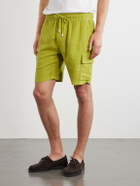 Vilebrequin - Straight-Leg Linen Drawstring Cargo Shorts - Green