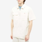 Dickies x POP Trading Company Short Sleeve Zip Shirt in Off White