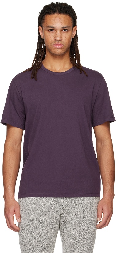 Photo: Vince Purple Garment Dye T-Shirt