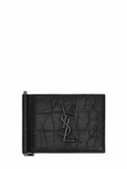 SAINT LAURENT - Monogram Embossed Bill Clip Wallet