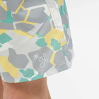 Objects IV Life Men's Swimming Short in Yellow Camo