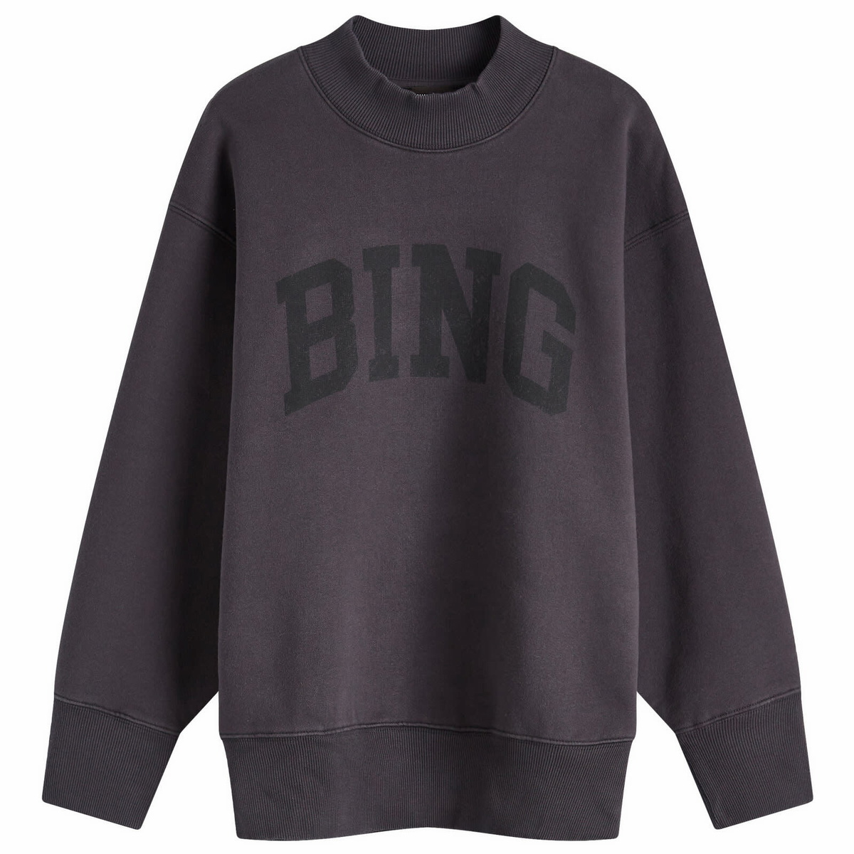 Anine Bing Women's Bradie Sweatshirt in Washed Black