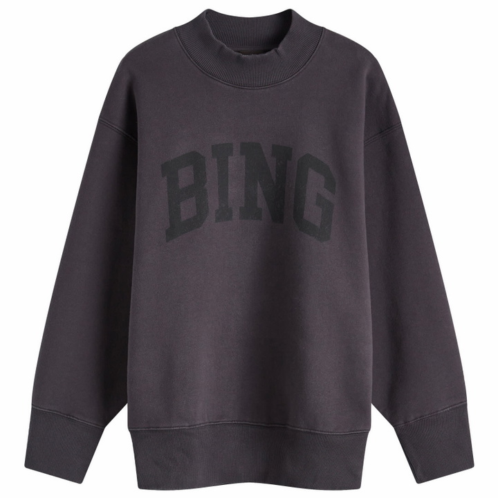 Photo: Anine Bing Women's Bradie Sweatshirt in Washed Black
