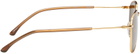 Dries Van Noten Gold Aviator Sunglasses