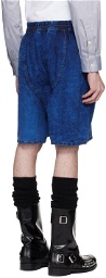 Vivienne Westwood Blue Bleached Shorts