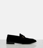 Saint Laurent Le Loafer velvet penny loafers