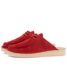 Clarks Originals Women's Desert Nomad Mule in Red Suede